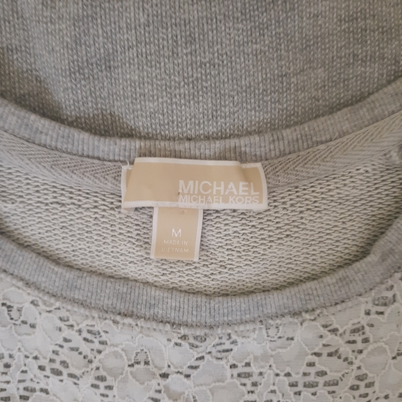 Michael kors lace SS sweatshirt medium *C2 - Picture 2 of 5